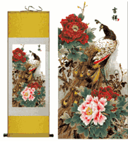 Chinese Traditional silk art scroll paintings - Many kind of designs available