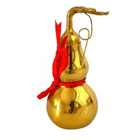 Feng shui Brass Wu Lou ( feng shui gourd ) 3.75 inch
