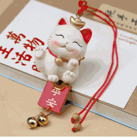 Lucky Cat (Makeki-neko ) design Car Hanging Ornament - <br> several design available 
