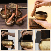 Tibetan Buddhism Copper Singing Bowl 9.5 cm ( 3.7 inch )