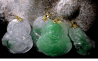 Jade Happy buddha pendant